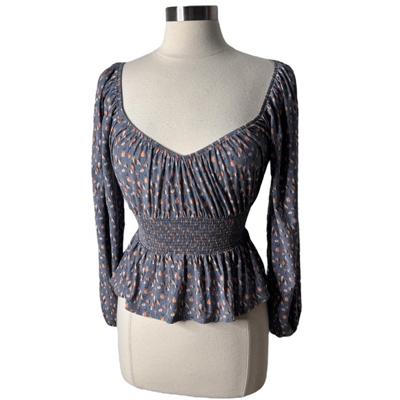 Nation LTD Sophie Gathered Smocked Party‎ Top Long Sleeve Womens Small - Picture 10 of 10